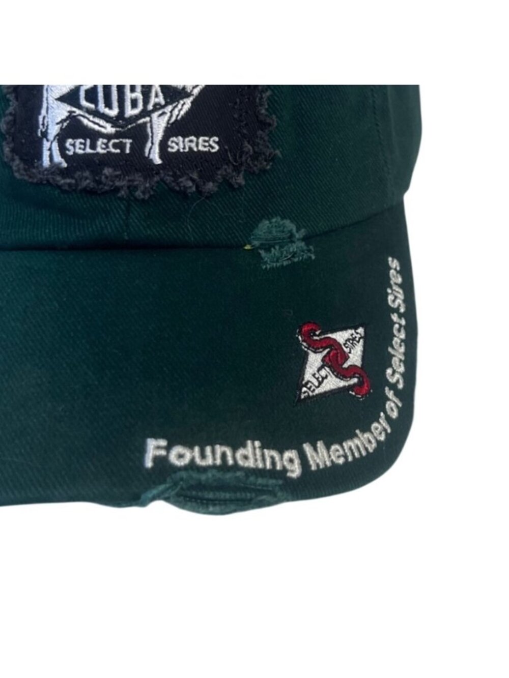 Coba Select Sires Embroidered Baseball Cap OS Green Adjustable Cow Farm - Picture 6 of 9